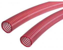 Tubo Per Vino Con Spirale Rinforzata Rossa in PVC ø 30 mm