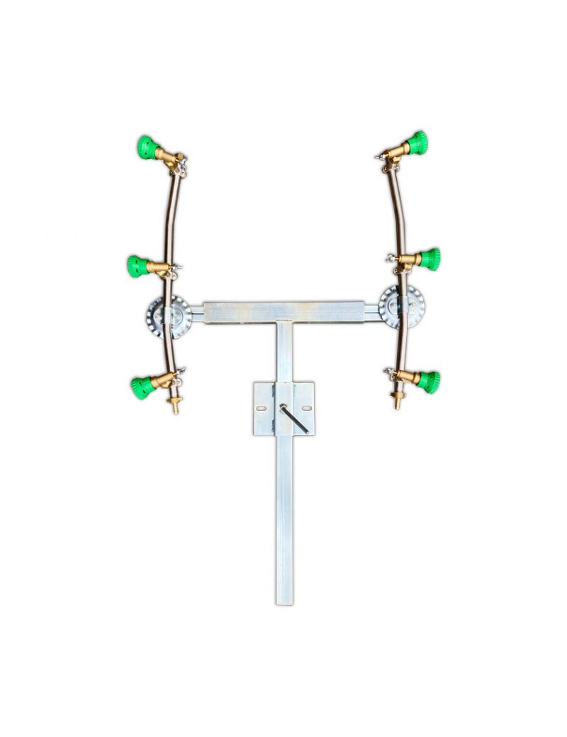 Barra 6 Ugelli per Irrorazione Ugelli in Ottone Regolabile