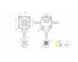 Gruppo Moltiplicatore R 220 Reduco Scatola Ingranaggi