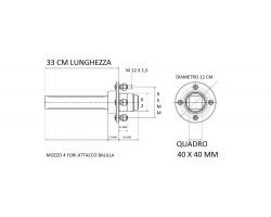 Mozzo Ruota Semiasse 40 x 40 mm