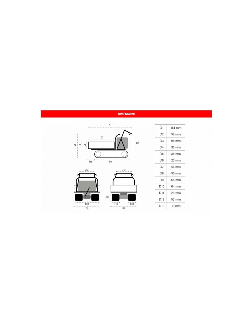 Motocarriola Brumi Carrier 350M Portata 300 kg Benzina