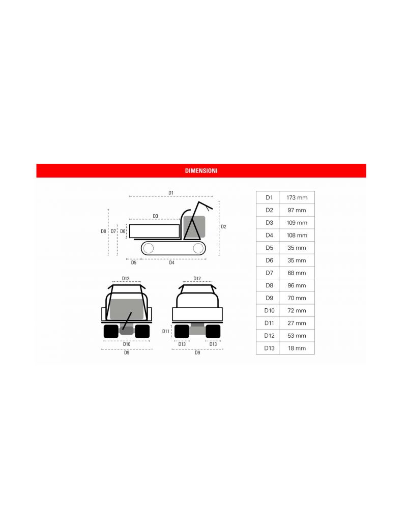 Motocarriola Brumi Carrier BRC 550M Portata 500 kg Benzina