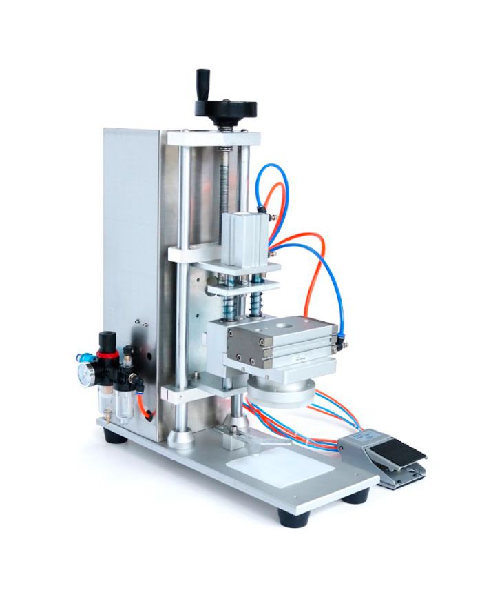 Tappatrice Semiautomatica per Barattoli Twist Off Pneumatica
