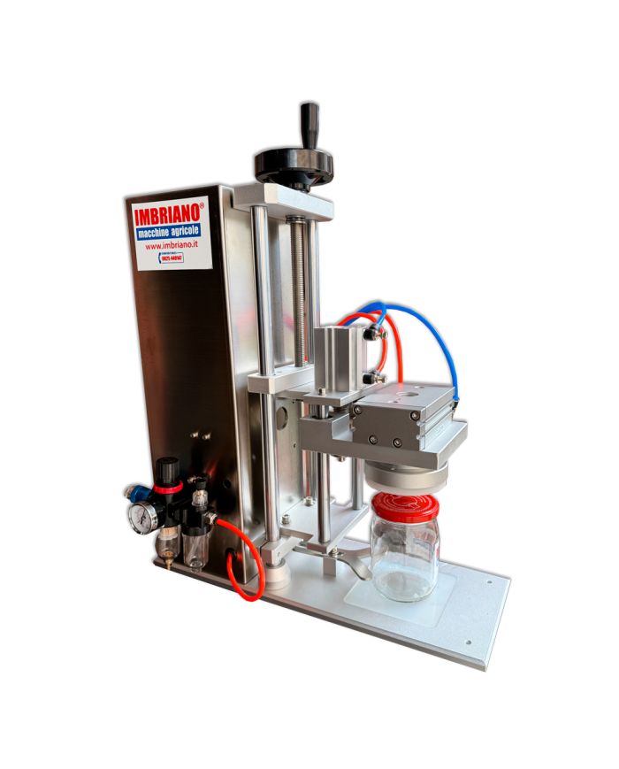 Tappatrice Semiautomatica per Barattoli Twist Off Pneumatica