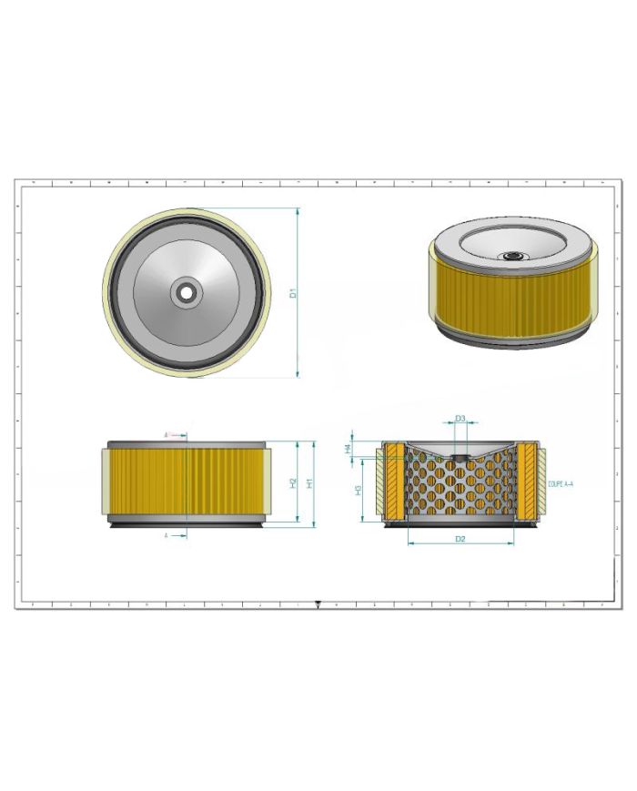 Filtro Aria Motore Kohler