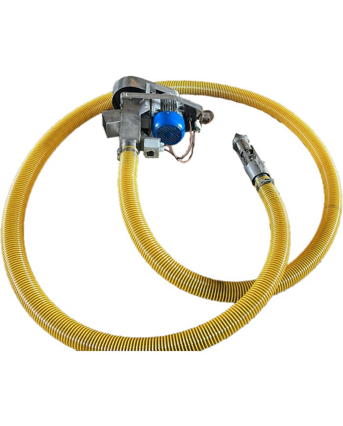 Coclea Inox Flessibile per Aspirazione Diametro 75 mm Monofase Elettrica Snodata Alimentare