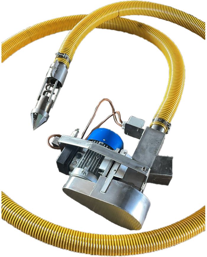 Coclea Inox Flessibile per Aspirazione Diametro 75 mm Monofase Elettrica Snodata Alimentare