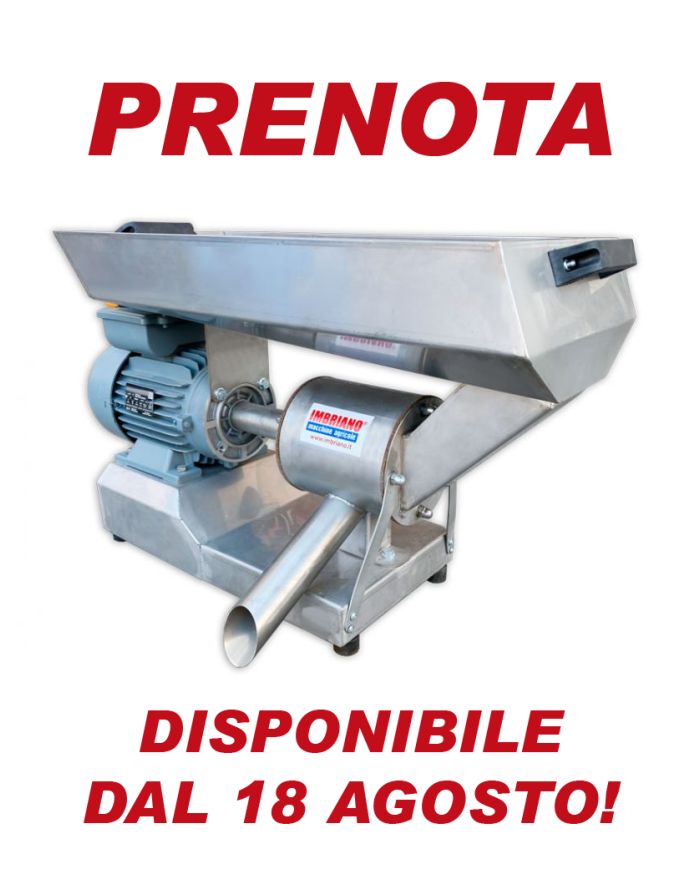 Passatrice Elettrica Isabella Baby Inox Monofase Passapomodoro 2,2 kW
