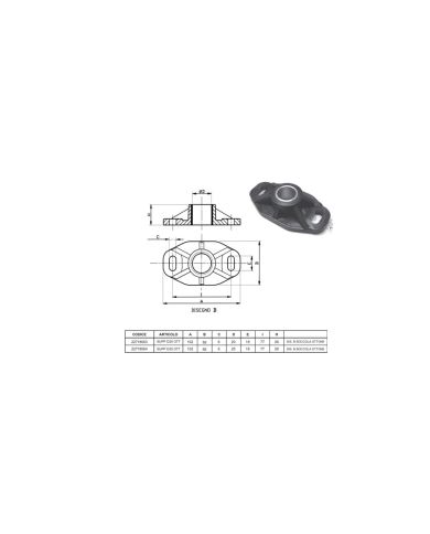 Supporto Diraspatrice Nylon Ricambio