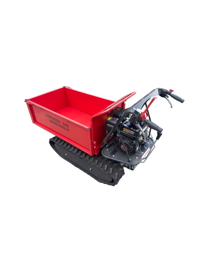 Motocarriola Corazza 550 Portata 500 kg Benzina Minitrasporter Cingolato