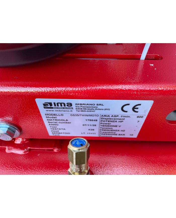 Motocompressore A Benzina 600 Litri