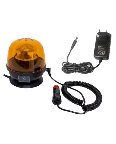 Lampeggiante LED Magnetico A Batteria 12-24V, 22W, IP67, 10 LED