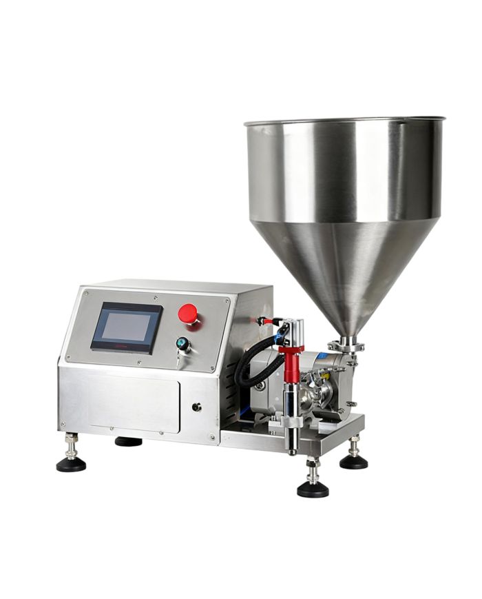 Riempitrice Semiautomatica Rotativa Per Creme, Marmellate, Salse, Burri e Cosmetici