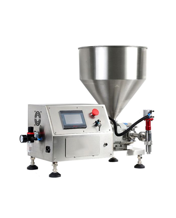 Riempitrice Semiautomatica Rotativa Per Creme, Marmellate, Salse, Burri e Cosmetici