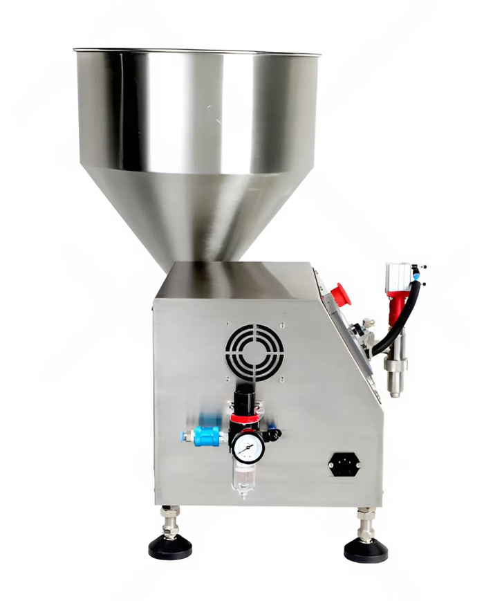 Riempitrice Semiautomatica Rotativa Per Creme, Marmellate, Salse, Burri e Cosmetici