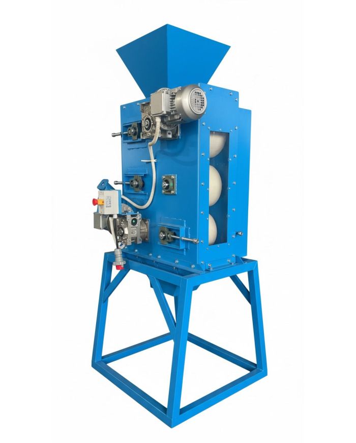 Sgranatrice Elettrica Professionale per Aglio 6 Rulli Trifase