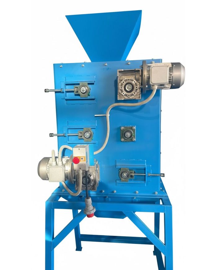 Sgranatrice Elettrica Professionale per Aglio 6 Rulli Trifase