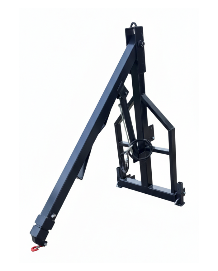 Gru Idraulica Portata 1000 Kg Attacco a Tre Punti Trattore 220 - 350 Cm