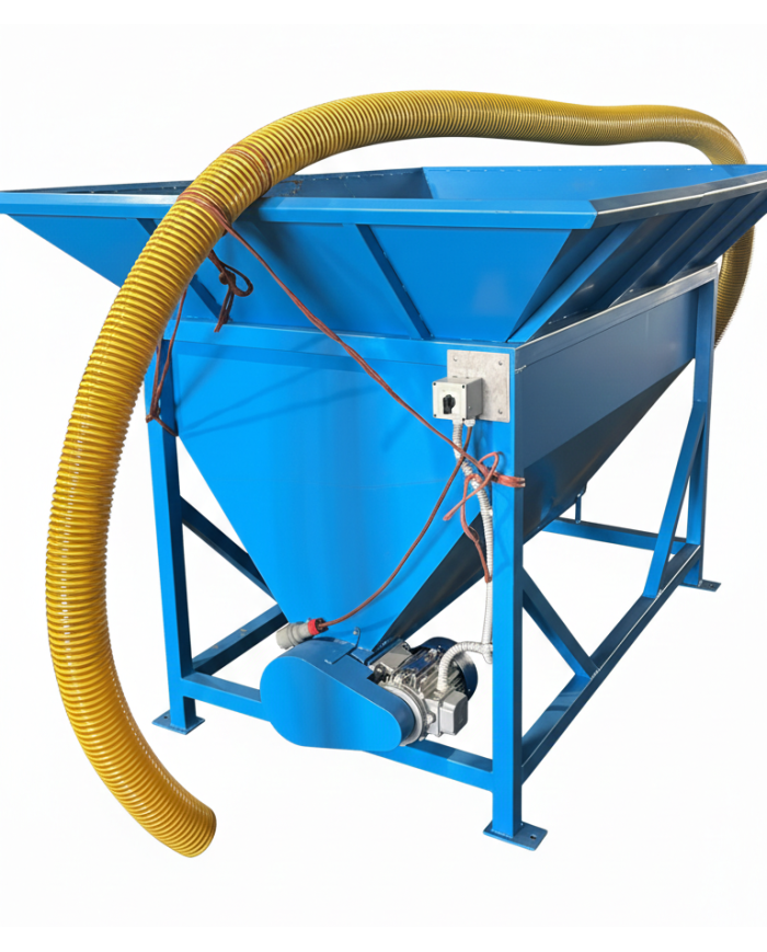 Tramoggia Con Coclea Flessibile Tubo 90 Trifase