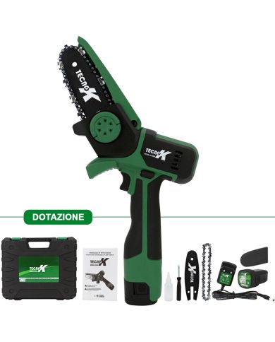 Potatore TecnoK Al Litio Da 14.4 V - 1.5 Ah, Diametro Di Taglio 100 mm