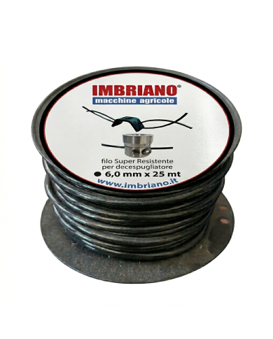 Filo Decespugliatore Nylon Tondo 6 mm 25 metri