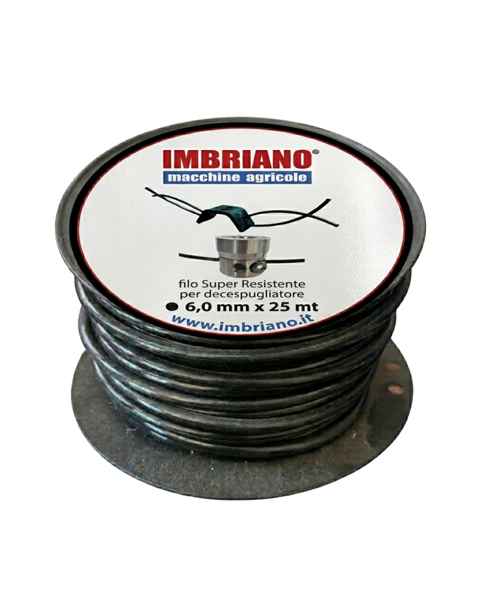 Filo Decespugliatore Nylon Tondo 6 mm 25 metri