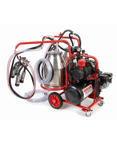 Mungitrice Bovini A Scoppio Doppio Gruppo Carrellata Lubrificata Olio