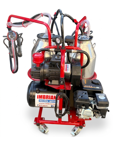 Mungitrice Bovini A Scoppio Doppio Gruppo Carrellata Lubrificata Olio