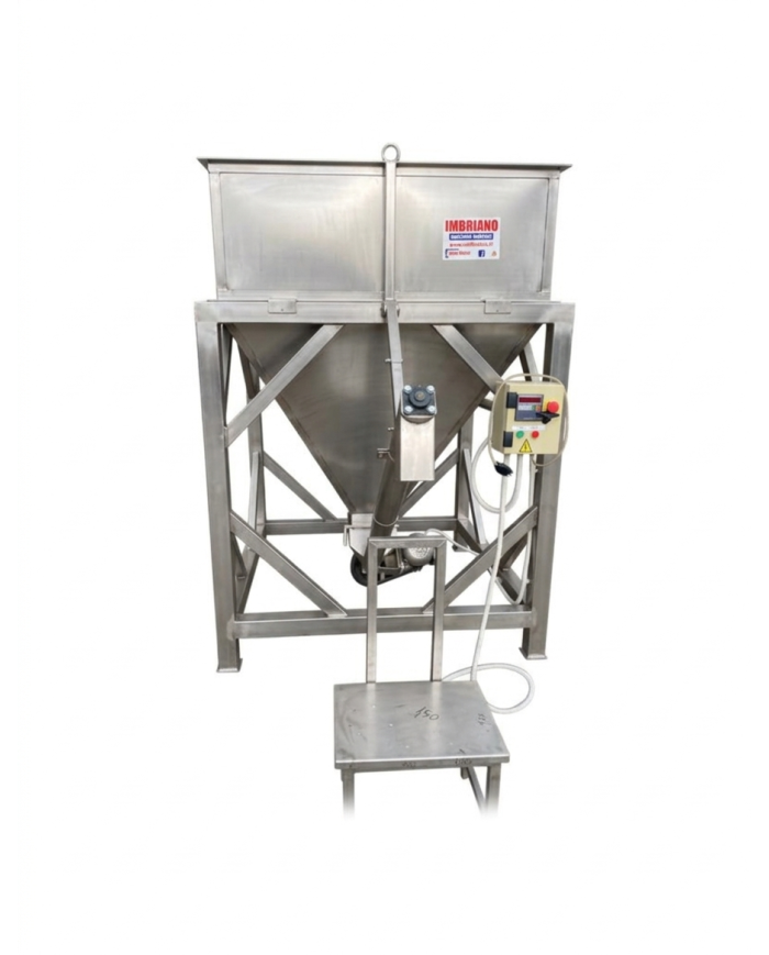 Insacchettatrice Pesatrice Semiautomatica Cereali Sementi Legumi Elettrica Acciaio Inox