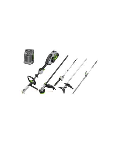 Kit Multiutesile MHBC1204E EGO POWER+ Decespugliatore Tosasiepi Potatore Tagliabordi Batteria 5 Ah