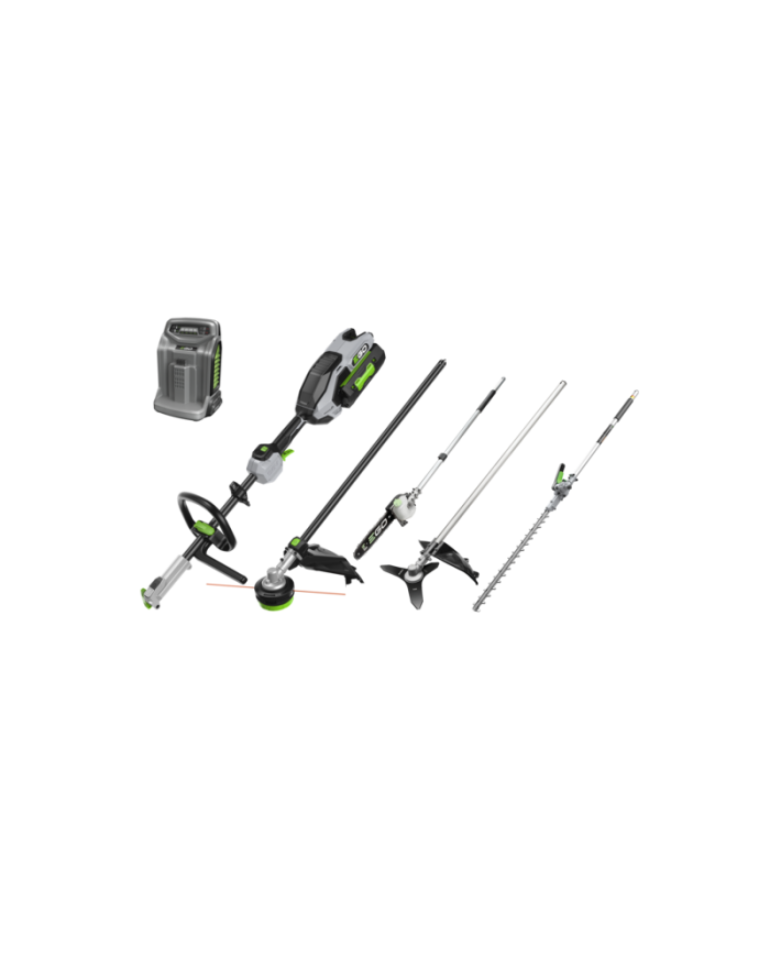 Kit Multiutesile MHBC1204E EGO POWER+ Decespugliatore Tosasiepi Potatore Tagliabordi Batteria 5 Ah