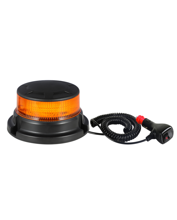 Lampeggiante A LED 12-24V, base magnetica, 18 LED, IP67 M