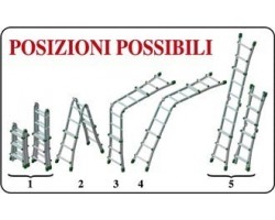 Scala Telescopica Multiposizione 4,30 Metri