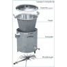 Bollitore Paiuolo 230 Litri Acciaio Inox