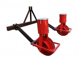 Seminatrice Doppia Fila Trainata Regolabile Attacco a Trattore Zilli