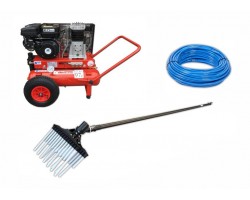 Kit 2 Abbacchiatori Motocompressore 550 Litri Tubi Aria Compressa Pneumatici