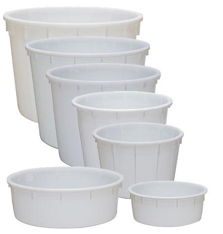 Mastello In Plastica Nera Da 65L Con Manici &ndash; Tinozza Per Enologia E Agricoltura &ndash; ICS Italia