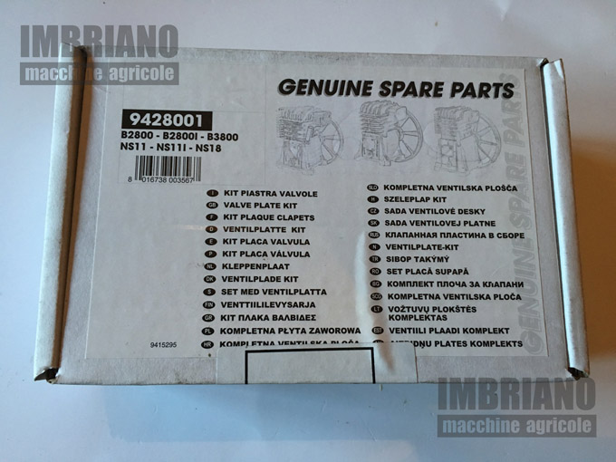 Kit Piastra Valvole Guarnizioni Filtro Abac Nuair Balma (10)